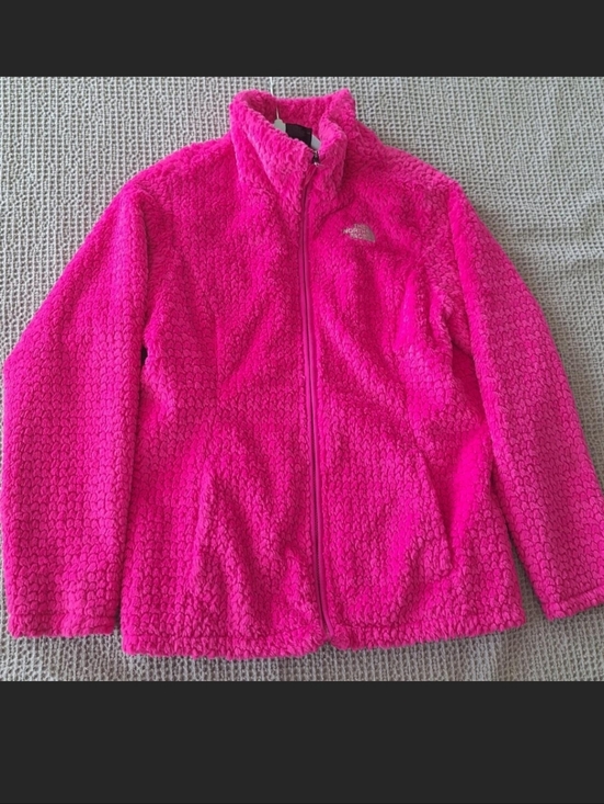The North Face Jackets & Blazers - The North Face Bright Pink Sherpa Fleece Full-Zip Jacket